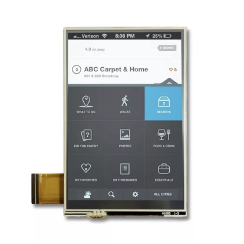 3.5 '' 320x480 Resistiivinen Touch TFT -moduuli