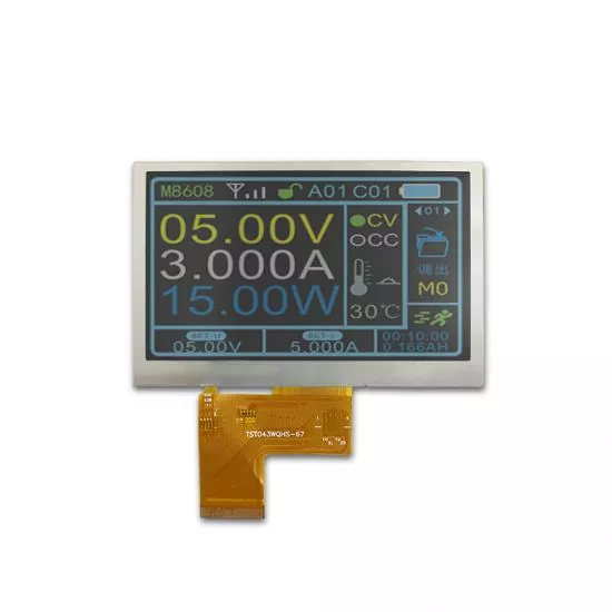 4,3 tuuman WQVGA IPS TFT -moduuli