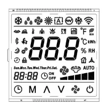 Korvaa HTN -segmentin varitronix LCD -moduuli